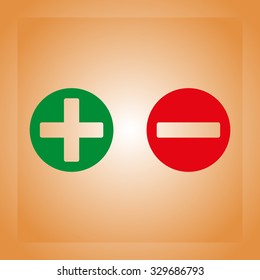 Add sign and delete sign