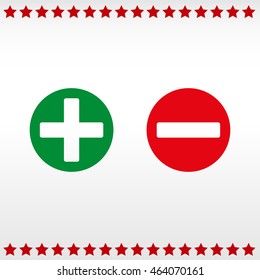 Add sign and delete sign
