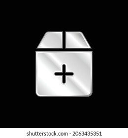 Silber platzierte Metallsymbol hinzufügen