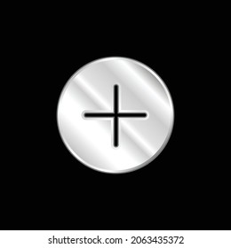 Add silver plated metallic icon