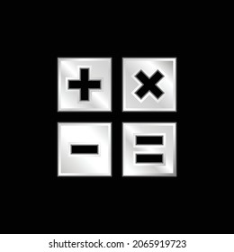 Añadir icono metálico plateado