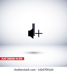 add sound icon vector . Lorem Ipsum Illustration design