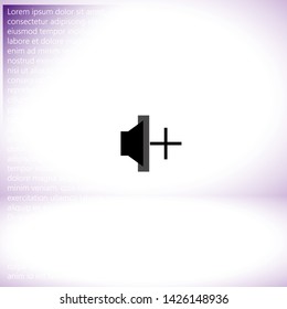 add sound icon vector . Lorem Ipsum Illustration design