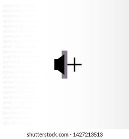 add sound icon vector . Lorem Ipsum Illustration design