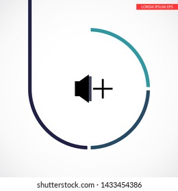 add sound icon vector . Lorem Ipsum Illustration design