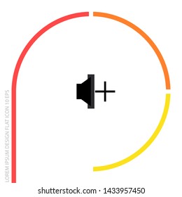 add sound icon vector . Lorem Ipsum Illustration design