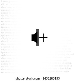 add sound icon vector . Lorem Ipsum Illustration design