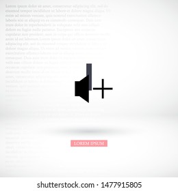 add sound icon vector . Lorem Ipsum Illustration design