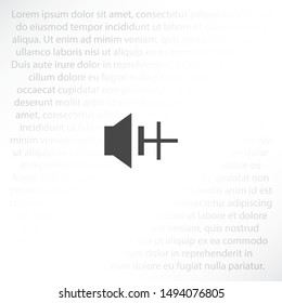 add sound icon vector . Lorem Ipsum Illustration design