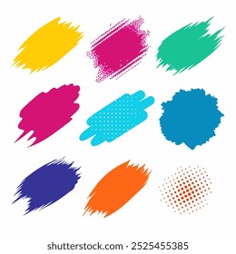  Add a splash of creativity to your designs with this colorful brush background vector. Perfect for posters, web design, digital art, and vibrant creative projects.