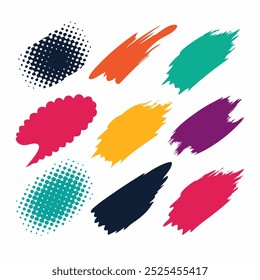  Add a splash of creativity to your designs with this colorful brush background vector. Perfect for posters, web design, digital art, and vibrant creative projects.