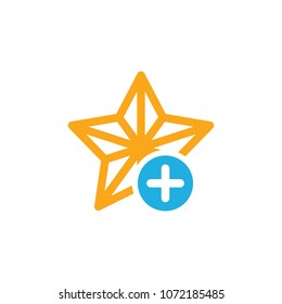 Add Star Icon Design