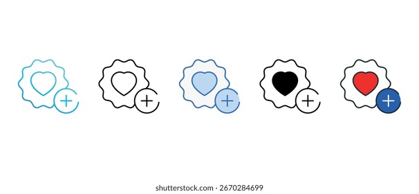 Add Sticker icon design with white background stock illustration