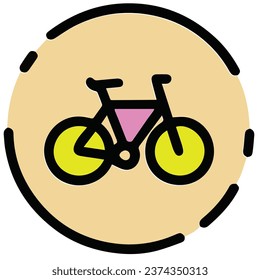 Añada estilo y movimiento a sus diseños con nuestro icono de la línea de corte de bicicletas. Perfecto para proyectos web, móviles o de impresión. ¡Descárguelo ahora!
