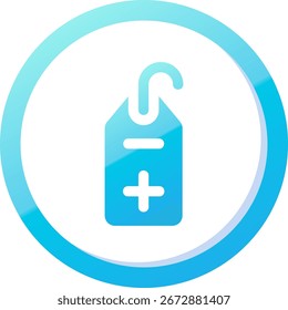 Agregar diseño de ícono de Vector de línea de etiqueta
