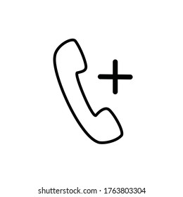 vector de icono de llamada telefónica