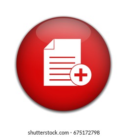 Add Text file sign icon. File document symbol.