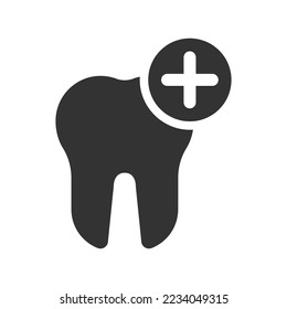 Add tooth icon, Vector Graphics
