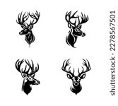 Add a touch of grace to your project with our deer logo silhouette collection. Hand drawn with love, these illustrations are sure to bring a sense of calm and beauty