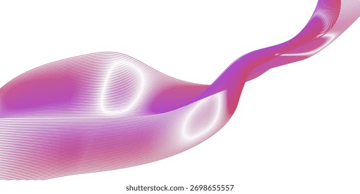 Adicione um toque de elegância moderna! Use este design de faixa de gradiente de fluxo para planos de fundo, banners ou qualquer projeto que precise de uma estética dinâmica e vibrante.