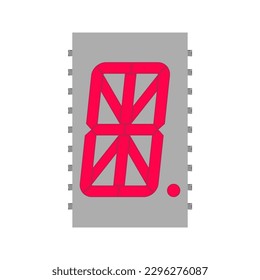 Verleihen Sie Ihren Designs mit dem sechzehn Segment-Display im VektorEPS-Format eine Note moderner Eleganz - perfekt für Design, Markendarstellung und Marketingmaterialien.