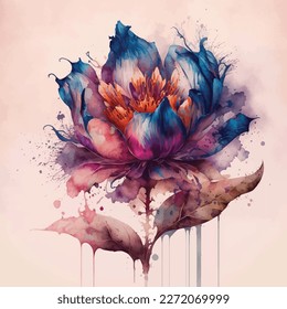 Add a touch of natural beauty to your designs with this stunning watercolor flower illustration. Featuring lifelike blooms in a variety of colors, it is perfect for invitations, greeting cards, poster