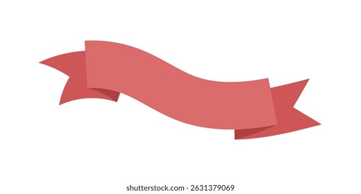 Add a touch of sophistication to your visuals with this Elegant Red Ribbon Banner, ideal for a wide range of design projects, presentations, invitations, advertisements, and web graphics.