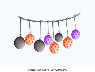 Add a touch of spooky fun to your project with this cute watercolor Halloween clipart! Perfect for invitations, cards and more.