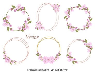 Add a touch of spring with these cute watercolor cherry blossoms! Perfect for invitations, cards, and more.