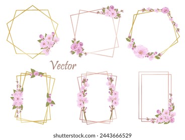 Add a touch of spring with these cute watercolor cherry blossoms! Perfect for invitations, cards, and more.