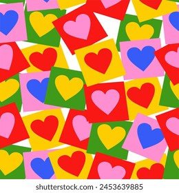 
"Add a touch of sweetness and joy to your little one's wardrobe with our charming heart print. This lovely pattern features a collection of colorful and vibrant hearts, perfect for brightening up any