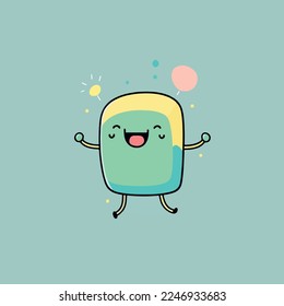Add a touch of whimsy to your design with this adorable vector illustration. Perfect for greeting cards, invitations, and other creative projects, this image is high-quality.