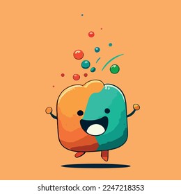 Add a touch of whimsy to your design with this adorable illustration. Perfect for greeting cards, invitations, and other creative projects, this image is high-quality.