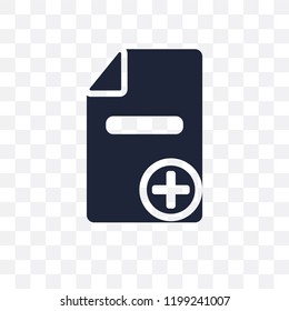 Add transparent icon. Add symbol design from Web navigation collection. Simple element vector illustration on transparent background.