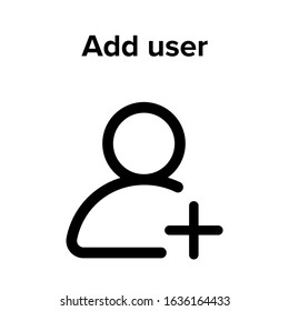 Add User Or Business Or Add Member Icon Vector. Perfect Profile  Symbol. Beautiful  Add Friend Element. Web Design And Mobile Design. Premium Quality