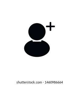 Add user, friend vector icon