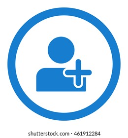 add user Icon, flat design style