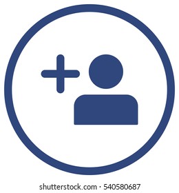 add user Icon, flat design style