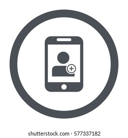 add user icon, flat design style