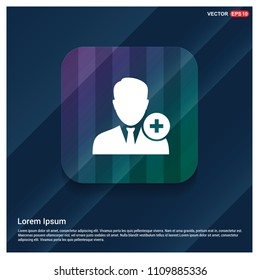 Add user icon - Free Vector Icon