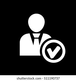 The add user icon. Add friend and avatar symbol. UI. Web. Logo. Sign. Flat design. App. Stock vector