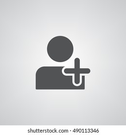 add user icon illustration isolated vector sign symbol