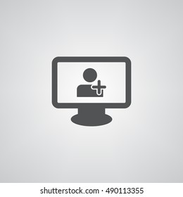 add user icon illustration isolated vector sign symbol