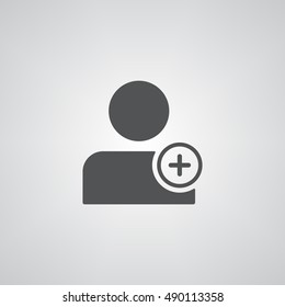 add user icon illustration isolated vector sign symbol