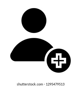 add user icon vector