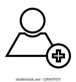 add user icon vector