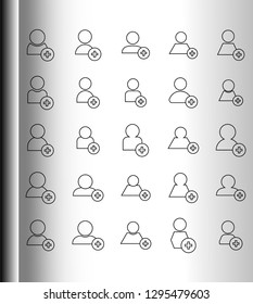 add user icon vector