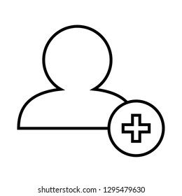 add user icon vector