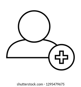 add user icon vector