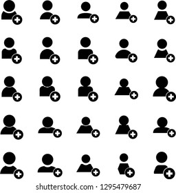 add user icon vector